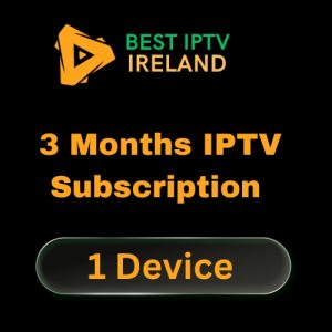 Best IPTV Ireland 3 Month Subscription plan. Access 31000 live channels and VOD for three months.